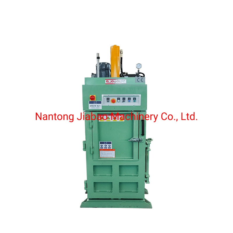 Jewel Brand Factory Supply Vertical Hydraulic Cardboard Baling Press Baler Small Strapping Machine for Mini Cans/Plastic/Waste Paper/Waste Plastic/Waste Film