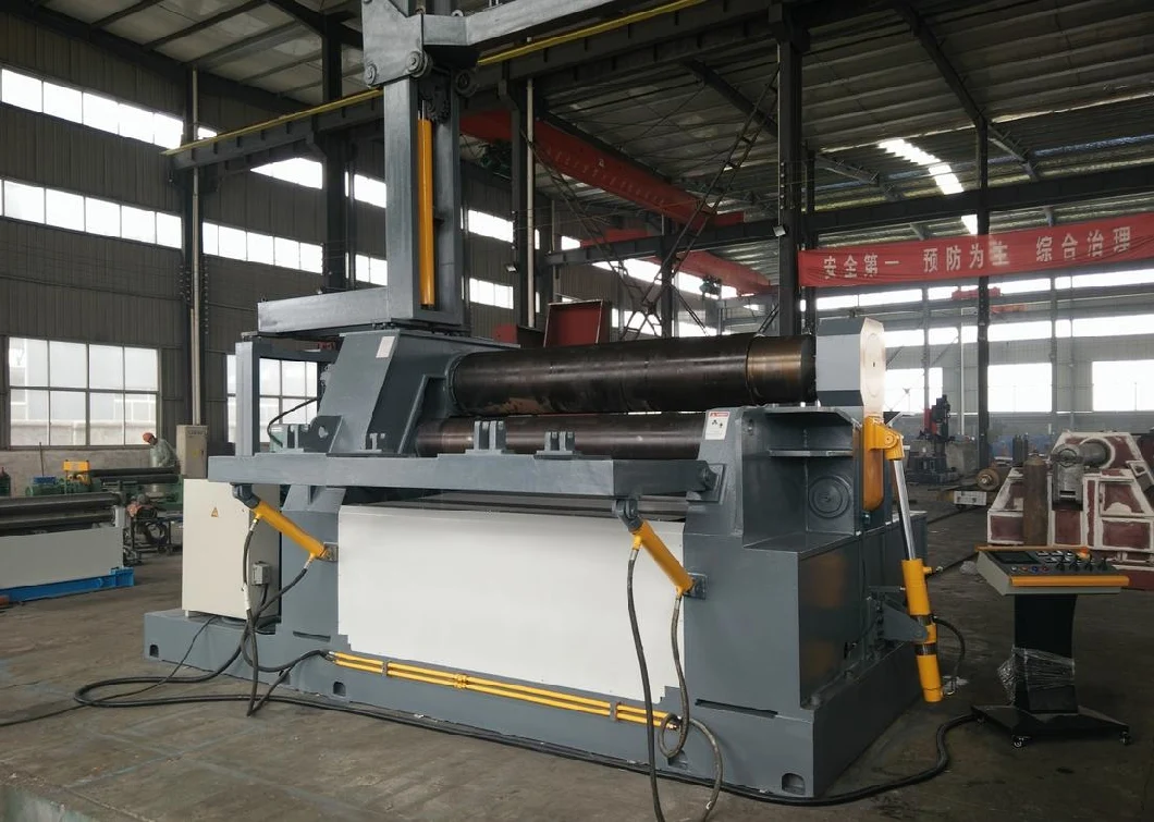 CNC Hydraulic 4 Roller Plate Rolling Machine W12-25X2000 CE Certificated