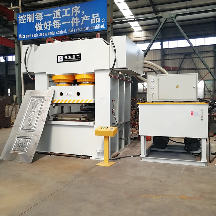 Zhongyou High Efficiency Automatic 2500 Ton/3000 Ton Iron Steel Metal Door Panel Embossing Door Skin Hydraulic Press/Pressing Machine with Ce&SGS