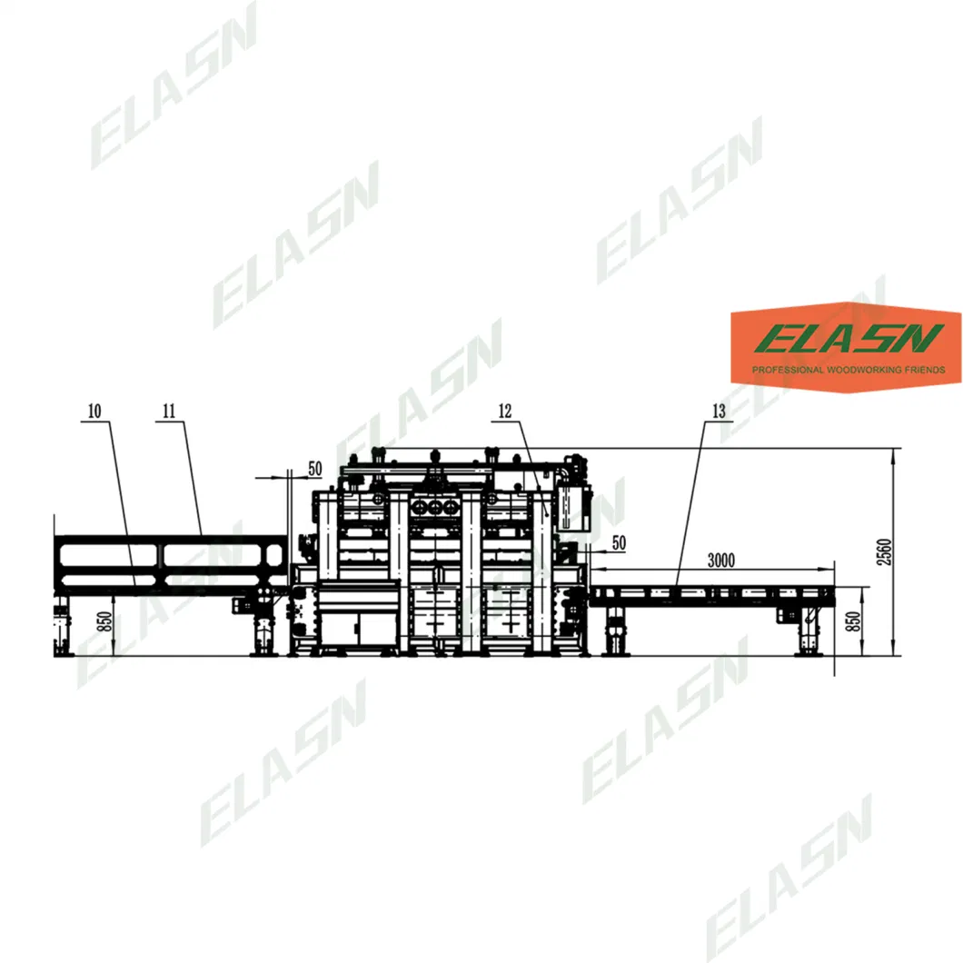 Customized Working Size Hydraulic Veneer Faced Door Hot Press Machine