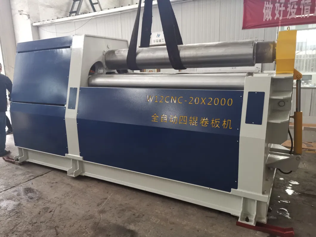 CNC 4 Roll Hydraulic Steel Plate Bending Machine Automatic Sheet Metal Roller Bender Iron Aluminum Bending Rolls Pipe Tube Rolling Forming Pressing Machine