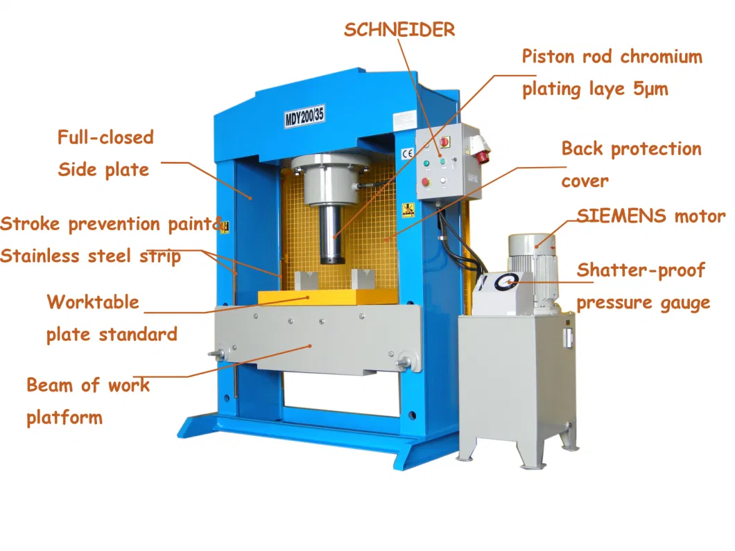 Frame Type Advanced Equipment Power 300 Tons Hydraulic Press Machine (MDY300/35)