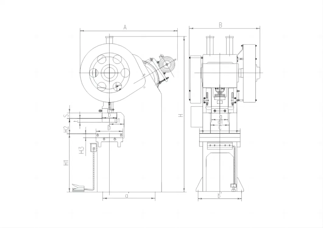 Hangyu J21 Series Single Station Hydravlic Punching Machine China Manufacturers Mechanical Power Press Type J21-160t J21-63t SMC Hidraulic Press Machine