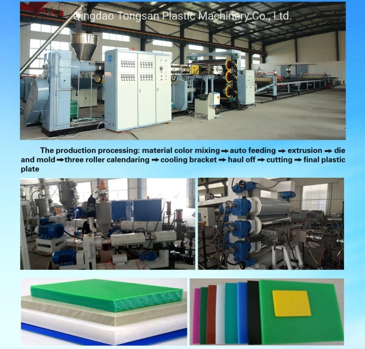 Plastic Sheet Extrusion Machine Making PP PE ABS HIPS PMMA Sheet