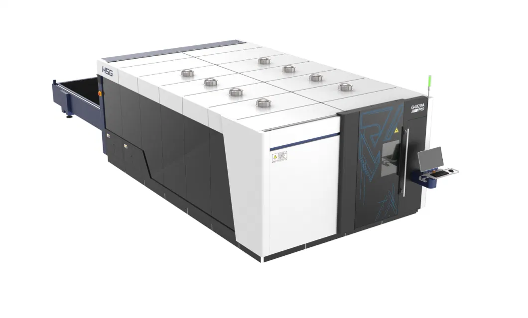 Ipg Fiber Laser Cutting Machine with Exchange Table 4020 2000W for Ms Ss CS Metal Plate Industrial