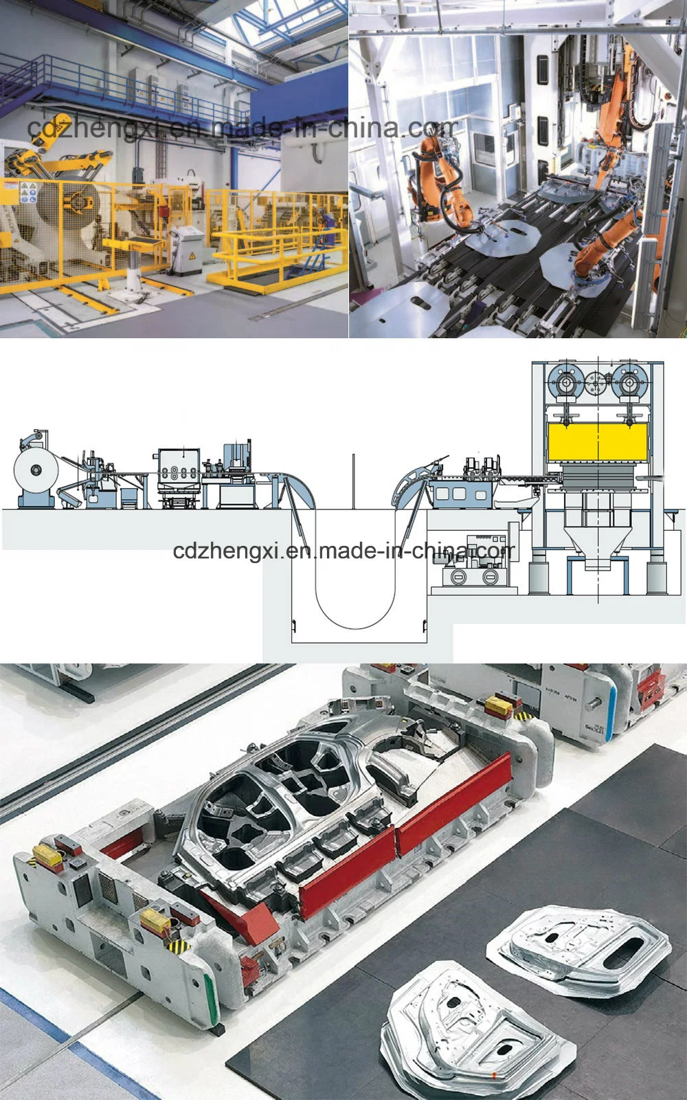 Tractor Body Stamping Parts Forming Hydraulic Press Machine Press Shop 500 Ton