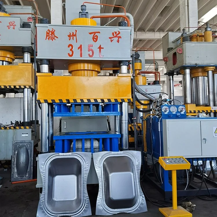 315-Ton Construction Site Uses a Small Trolley Wheelbarrow Ash Bucket Stretch Forming Hydraulic Press