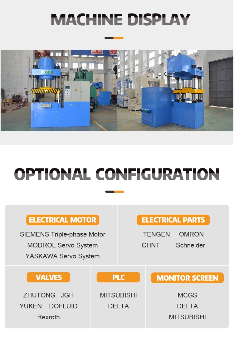 4 Column 100 Ton Hydraulic Press for Metal Sheet with Top Configuration