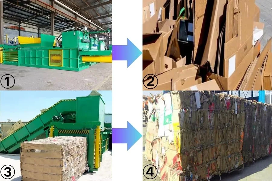 Price Lowest Horizontal Baler Machine Manufacturer Waste Newspaper Baling Press for Recycling