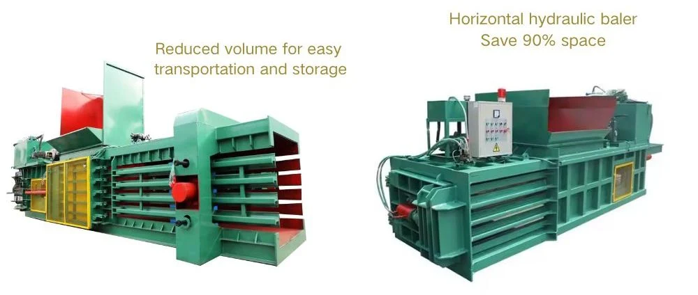 Price Lowest Horizontal Baler Machine Manufacturer Waste Newspaper Baling Press for Recycling