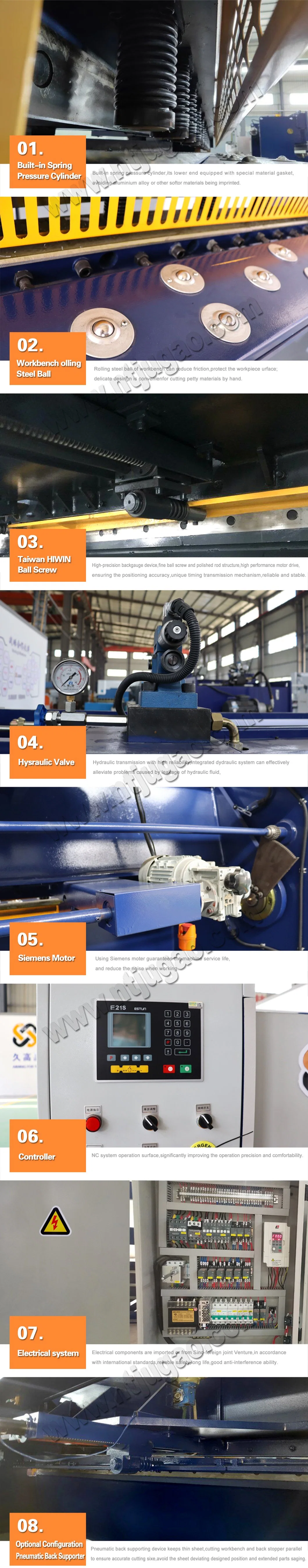 Metal Cutting Machine Hydraulic Sheet Metal Swing Beam Shearing Machine