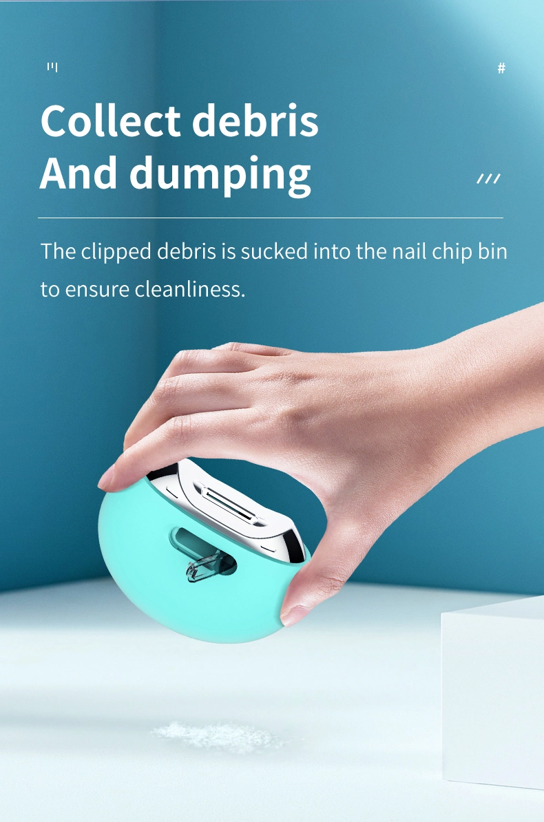 Free Finger Position Design Dry Battery Power USB Supply Electric Automatic Rotating Nail Clipper