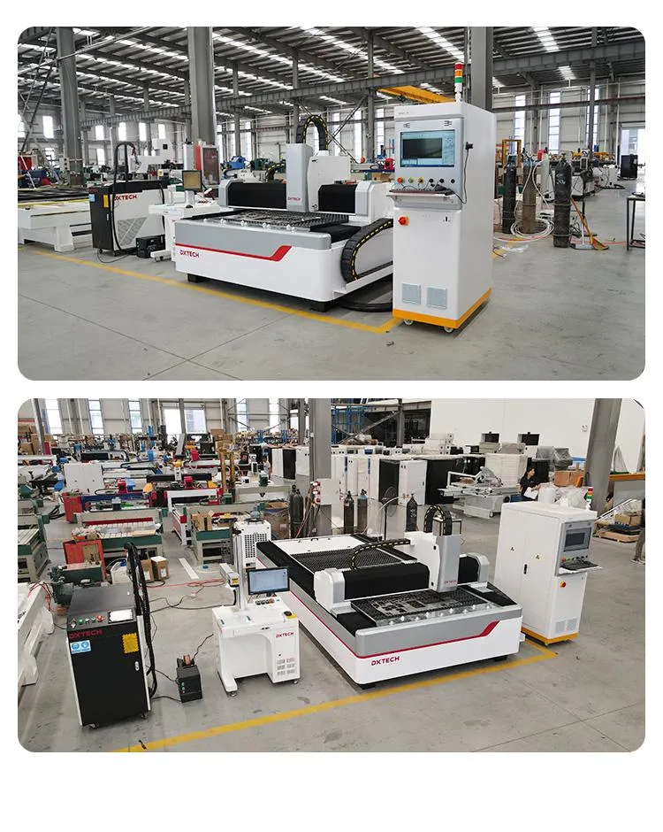 China Manufacturerdxtech Laser High Level Fiber Laser Cut Machine 1000W 2000W 4000W Stainless Metal Sheet Fiber Laser Cutting Machine Price