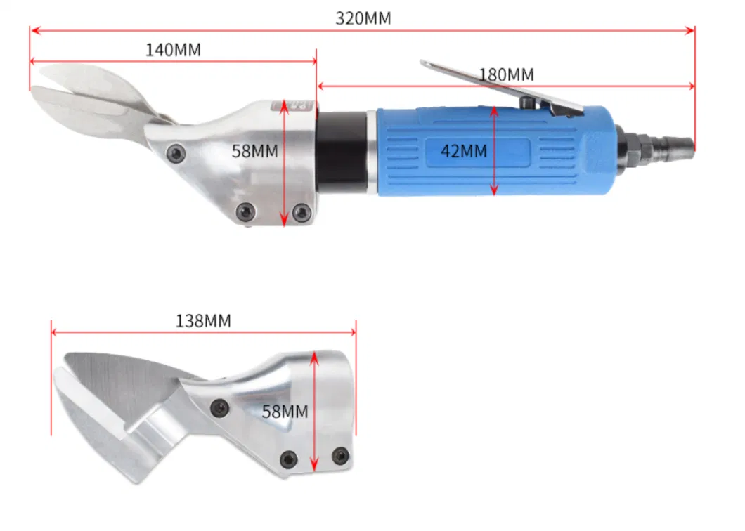 Pneumatic Shears Air Pneumatic Scissors Air Metal Shear Alloy Steel Pneumatic Tools