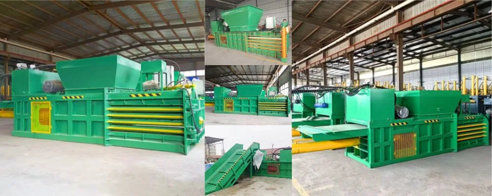 Price Lowest Horizontal Baler Machine Manufacturer Waste Newspaper Baling Press for Recycling