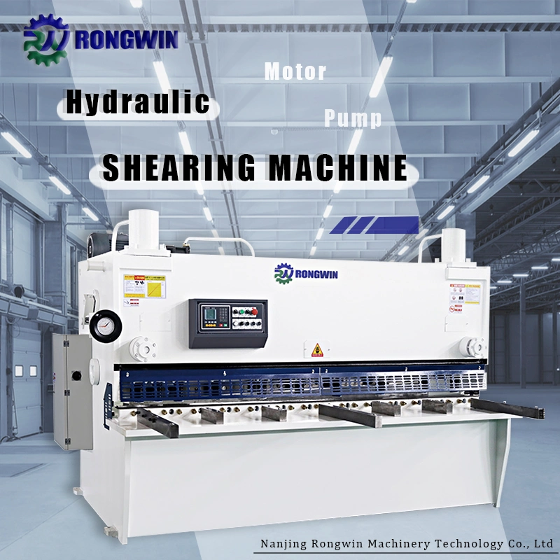 Rongwin QC11y Hydraulic Guillotine Shearing Machine for Sheet Metal Cutting