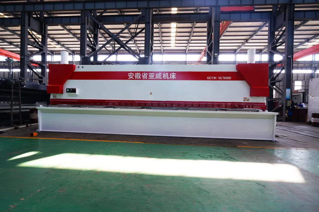 CNC CE Qualified 16X9000mm Sheet Metal Hydraulic Guillotine Shearing Machine