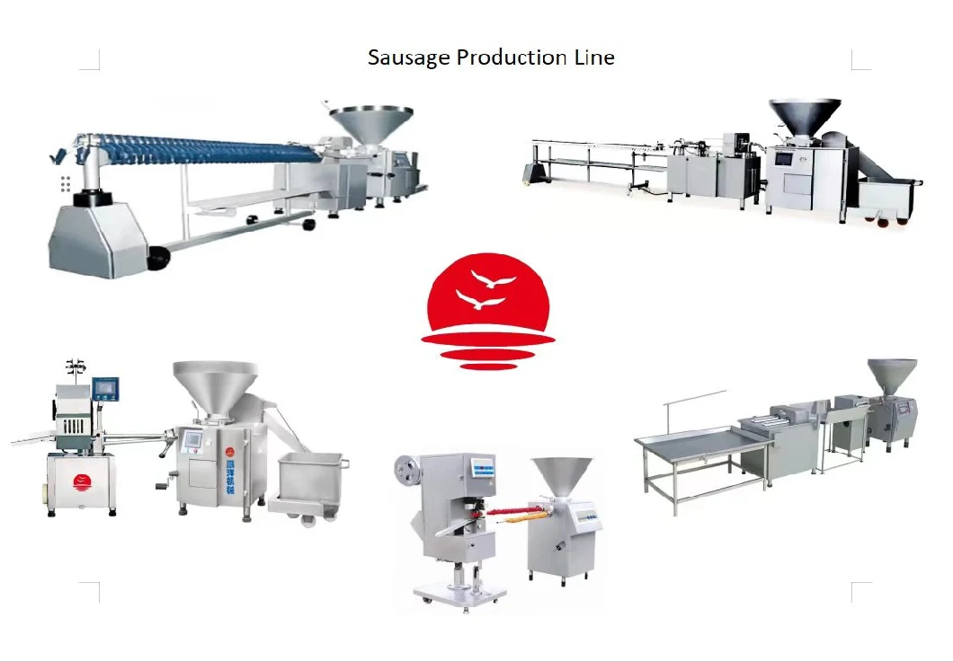 Meat Stuffing Making Processing Maker/Industrial Automatic 9.5kw Zg6500 Sausage Ham Clipping Tying Stuffer Filling Machine Price/2023 New Bologna Hotdog Clipper