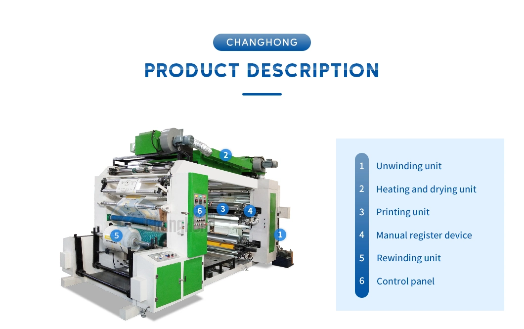 Roll to Roll Flexographic Printing Machine Press for PP Non Woven Bag