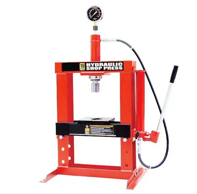 Heavy Duty Vehicle Equipment 6t Hydraulic Shop Press with Car Bottle Jack