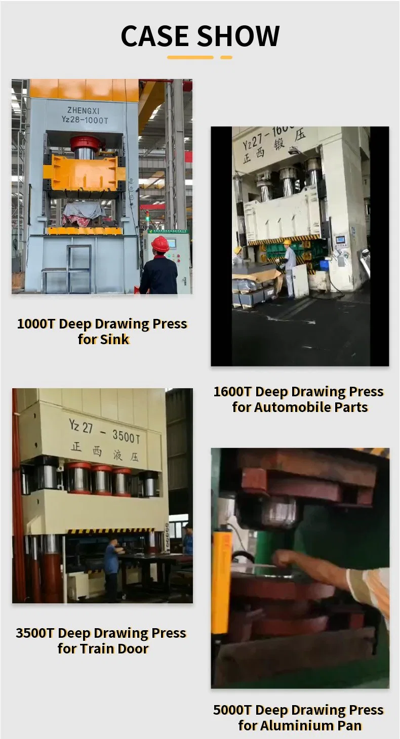 Four Column Deep Draw Drawing 400 Tons 800 4000 Ton Hydraulic Press