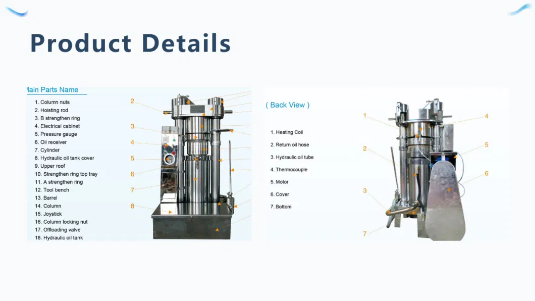 2022 Home Use Mobile Hydraulic Oil Press