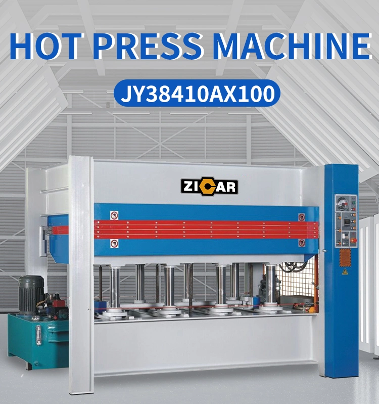 ZICAR hydraulic hot press 100t t0 160t for panel press, woodworking use 3 layers automatic