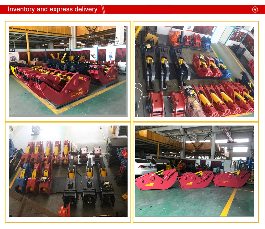 Excavator Tree Cutting Machine Log Cutter Wood Shear Mechanical Shear Stump Shear for Cat Excavator