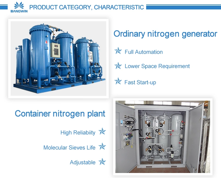 Psa Laser Cutting Nitrogen Machine Nitrogen Generator System of 300nm3/H 99.99%