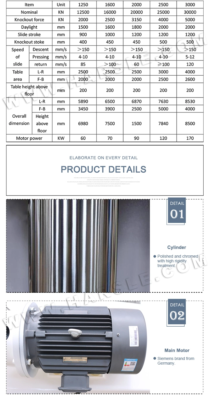 500 Ton Four-Column Hydraulic Press, Four-Column Hydraulic Press Machine, Hydraulic Bench Press