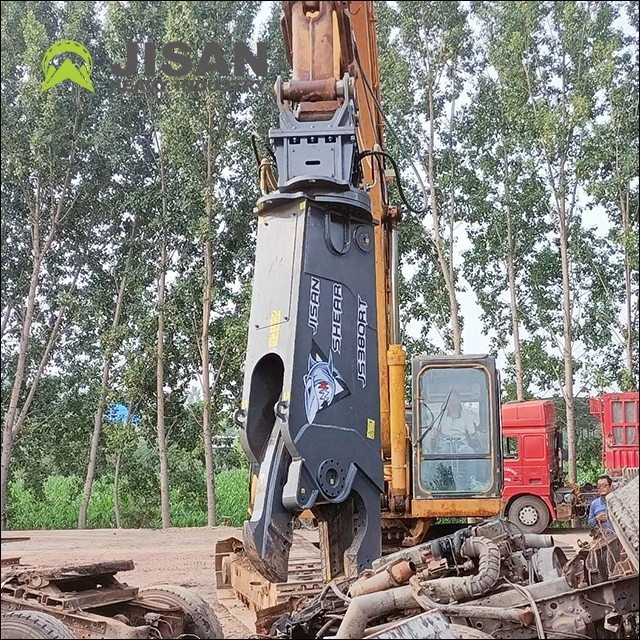 PC400 Excavator Hydraulic Shears for Steel Structure Demolition Mobile Scrap Metal Shear for Sale Top Sales 60t Excavator Shear