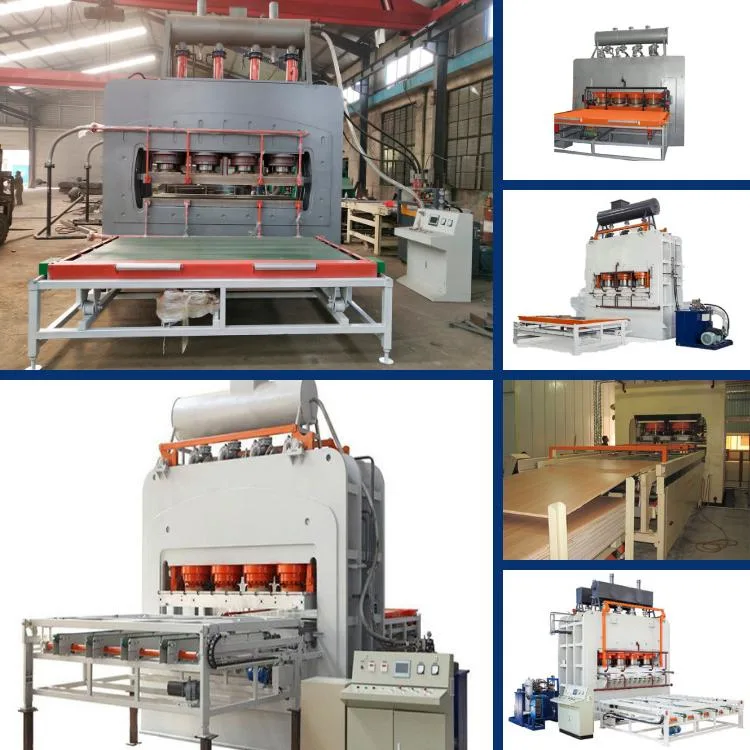 Short Cycle Melamine Laminating Hot Press Machine Production Factory/Double Side Hydraulic Laminating Hot Press