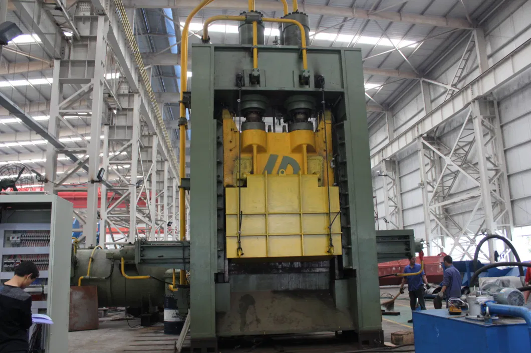 Heavy Duty Scrap Metal Steel Copper Aluminum Hydraulic Gantry Guillotine Shear Cutting Shearing Recycling Machine for Steel Plant 1600 Tons