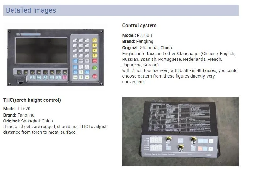 Fangling Controller F2100b CNC Cutting Control System for Plasma Cutter