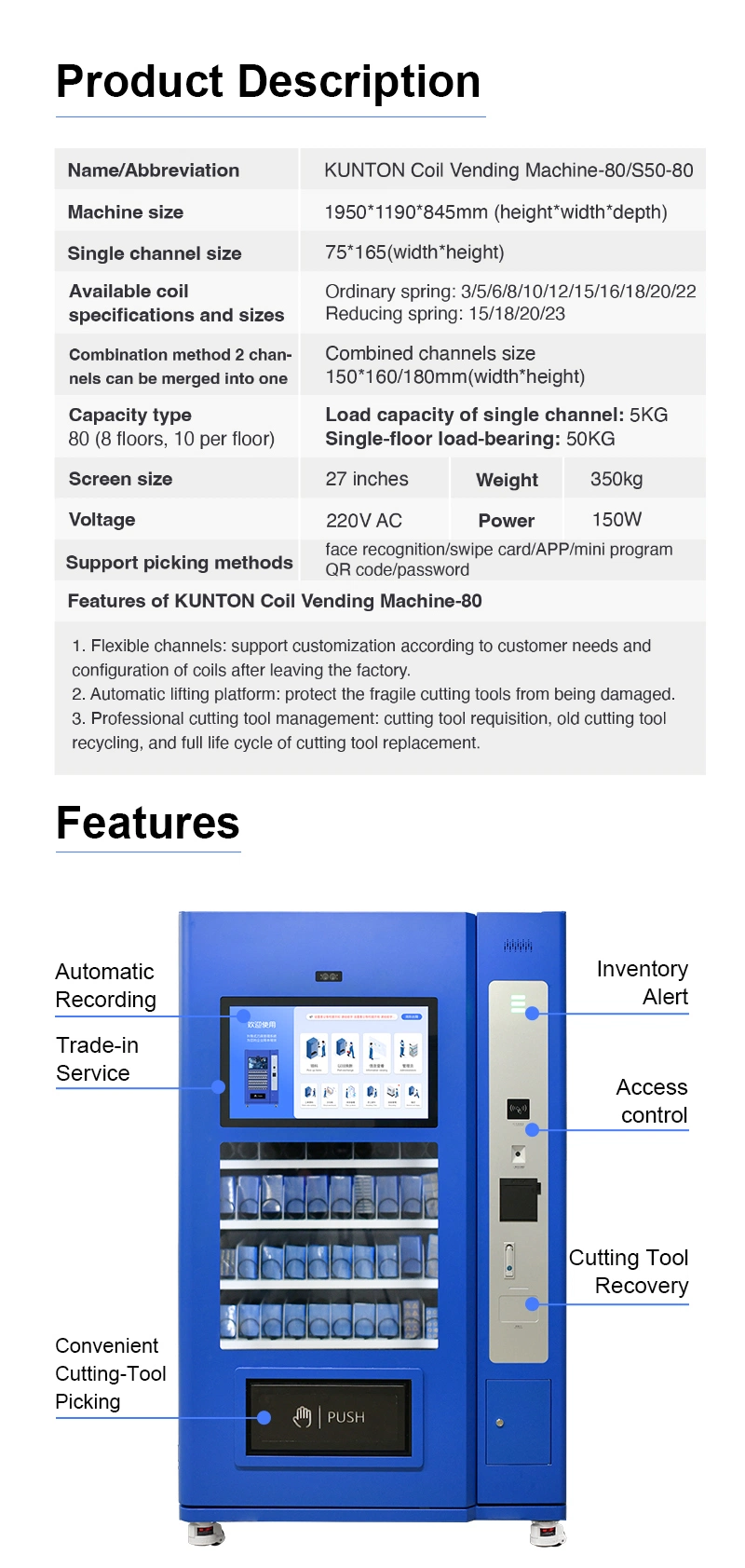 Industrial Cutting Tools Vending Machine