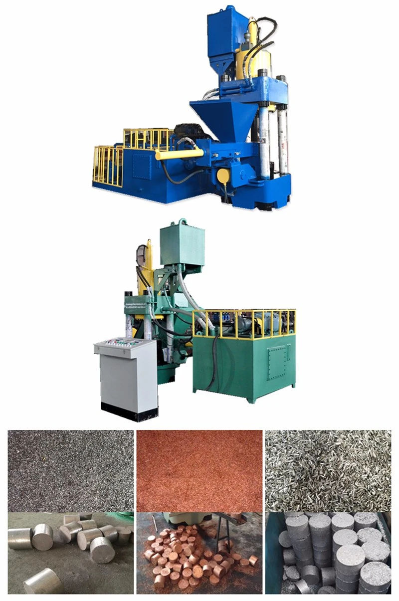 TF 630 Tons Hydraulic Scrap Metal Chips Briquetting Press for Sale