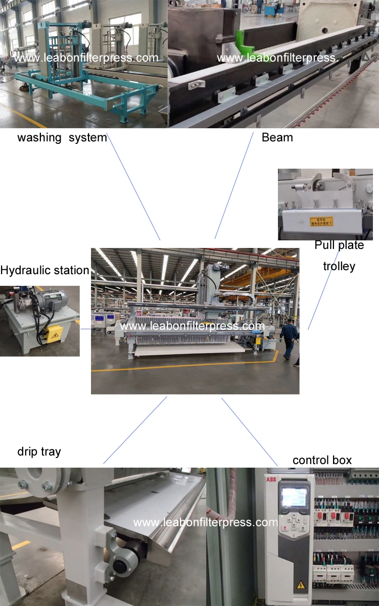 Mining Chemical Food Wine Industry Use High Pressure Hydraulic Compress Filter Press