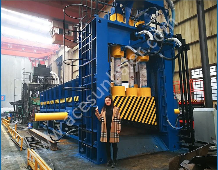 Heavy Duty Industrial Waste Scrap Metal Iron Aluminum Rebar Round Square Steel Plate Guillotine Gantry Shear Cutting Recycling Shearing Machine Manufacturer