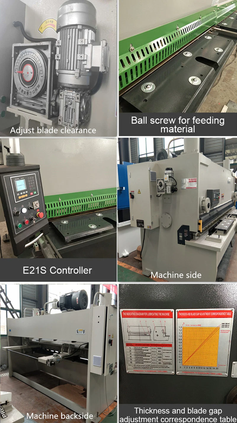 China Brand CNC Shearing Machine/Sheet Metal Guillotine Cutting 6*3200