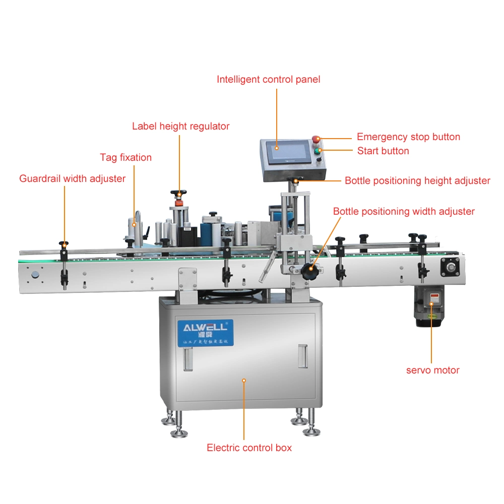 Chinese Manufacturer Sales Universal Wine Bottle Labeling and Label Printing Machine