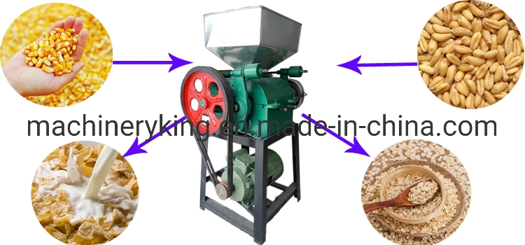 Small Capacity Oats Corn Flakes Making Press Machine