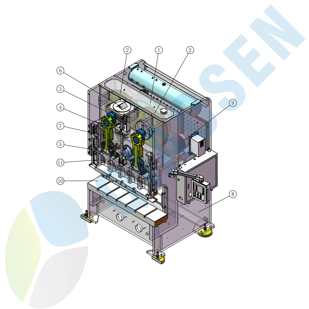 C Frame Double Crank Power Press Machine Punching Machine Mechanic Press Machine with Die Mold and Feeder and Uncoiler and Straighten Machine for Turkey Projet