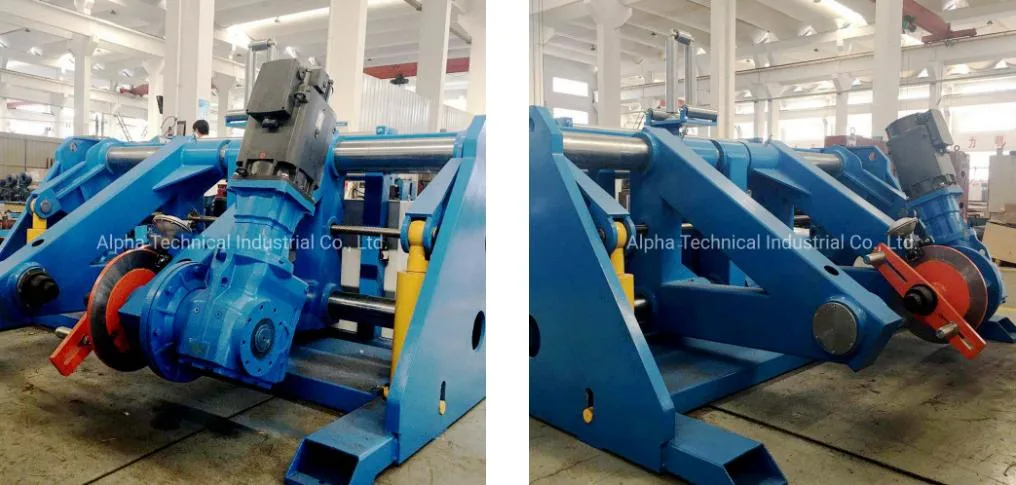 Cable Drum Winding Hydraulic Cantilever Take-up Machine with Traverse for