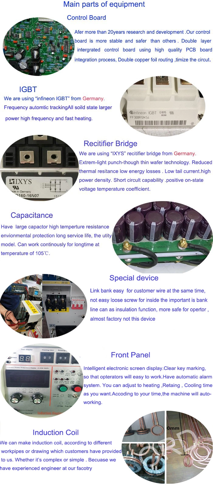 China Manufacturer Direct Sales IGBT Super Audio Induction Heating Machine for Annealing to Iron Bar / Pipe (SF-120KW)