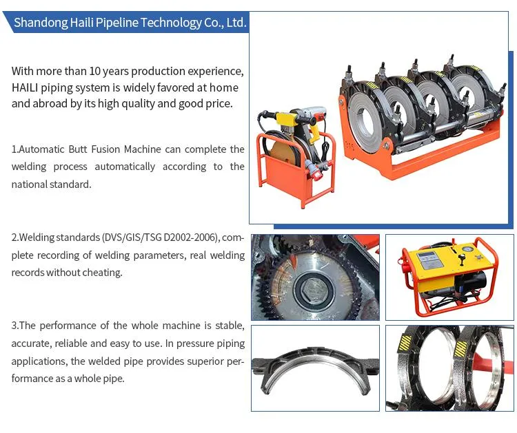 Buttfusion Machine 160-315mm Butt Fusion HDPE Butt Welder for Sale