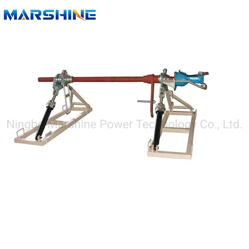 1000 Kn Torque Integrated Cable Reel Stand Colored with Disc Tension Brake