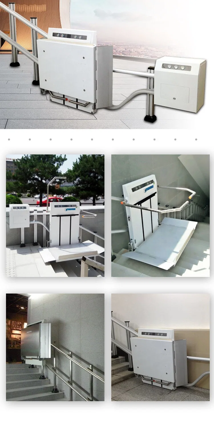 Safety Wheelchair Lift for Public Places Disable Use with Different Height