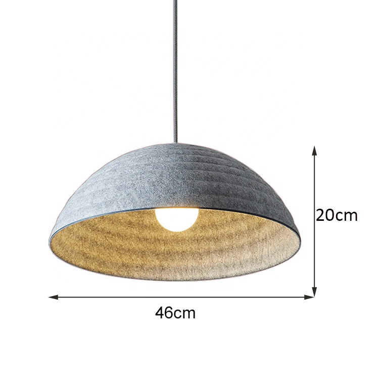 Nordic Hotel Decorative Modern Ceiling Hanging Luxury LED Felt Chandelier Pendant Light