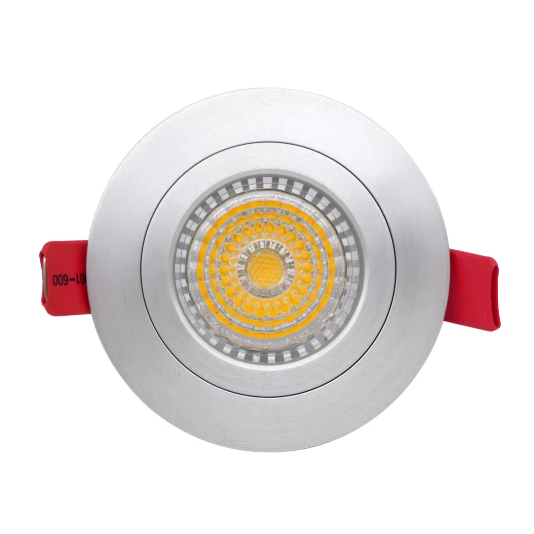 Aluminum MR16 GU10 LED Halogen Round Recessed Spotlight Downlight Fixture