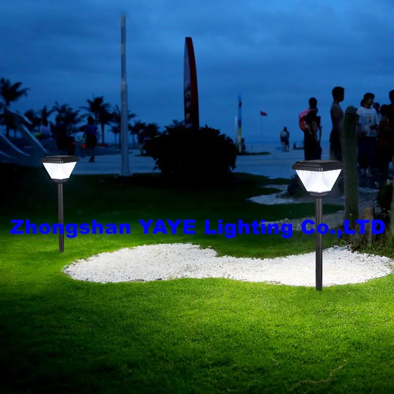 Yaye 2023 Hottest Sell Outdoor CE/RoHS IP66 Waterproof LED Bollards Aluminum Solar LED Pathway Light Modern Style Solar Garden Lawn Landscape Light CE/RoHS